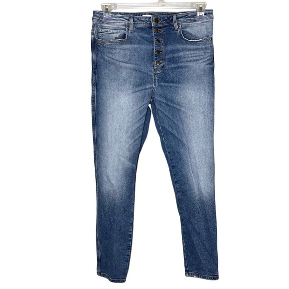 ZARA High Rise Button Fly Jeans - Picture 1 of 7